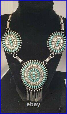 Vintage Betty Etsate Zuni Needle Point necklace