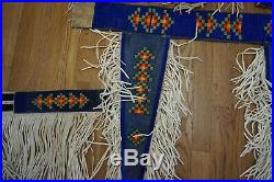Vintage Blackfoot Native American Beaded Powwow Dance Regalia 9 Pieces Canadian