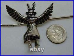 Vintage Carolyn Pollack Sterling Eagle Kachina Dancer Pendant 20 Necklace