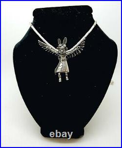 Vintage Carolyn Pollack Sterling Eagle Kachina Dancer Pendant 20 Necklace