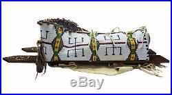 Vintage Cheyenne Native American full size Papoose Cradleboard fully beaded
