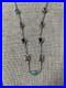 Vintage Christian Wolf Sterling silver Reversible stone necklace