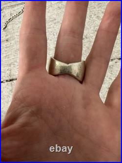 Vintage Chunky Native American Turquoise Mens Ring Size 10