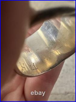 Vintage Chunky Native American Turquoise Mens Ring Size 10