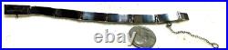 Vintage Earl Plummer Navajo Sterling Silver Multicolored Stones Bracelet / Nice