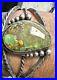 Vintage Early Navajo Native American Turquoise Sterling Signed Jesse