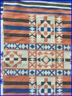 Vintage Esmond Mills Native American Beacon Style Cotton Indian Camp Blanket