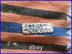 Vintage Esmond Mills Native American Beacon Style Cotton Indian Camp Blanket