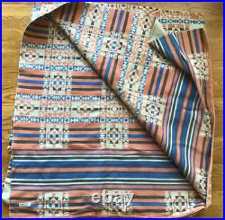 Vintage Esmond Mills Native American Beacon Style Cotton Indian Camp Blanket