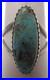 Vintage Fred Guerro Sterling Silver Navajo Turquoise Ring Ca. 1970 Size 5.5