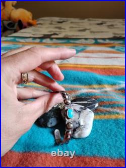Vintage Fred Harvey-Turquoise Sterling Silver Bracelet-Navajo style circa 1930s