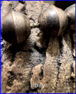 Vintage GRADUATED NAVAJO PEARL NECKLACE sterling silver 30.5 Southwestern