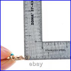 Vintage George & Nusie Henry Navajo 14K Gold turquoise necklace pendant Vintage George & Nusie Henry Navajo 14K Gold turquoise necklace pendant