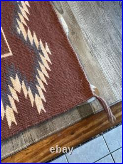Vintage Hand Woven Navajo Run Featuring Yei Figures(see Details In Description)