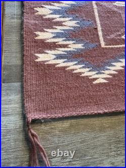 Vintage Hand Woven Navajo Run Featuring Yei Figures(see Details In Description)