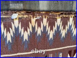 Vintage Hand Woven Navajo Run Featuring Yei Figures(see Details In Description)