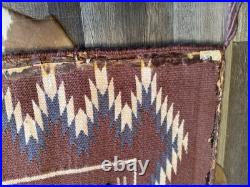 Vintage Hand Woven Navajo Run Featuring Yei Figures(see Details In Description)
