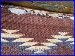 Vintage Hand Woven Navajo Run Featuring Yei Figures(see Details In Description)