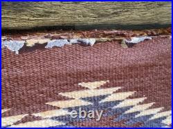 Vintage Hand Woven Navajo Run Featuring Yei Figures(see Details In Description)