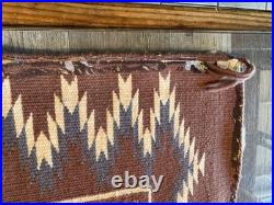 Vintage Hand Woven Navajo Run Featuring Yei Figures(see Details In Description)