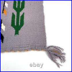 Vintage Handmade Navajo Yébîchai Ye Bi Chai Rug / Wall Hanging 22x10.5 Figures