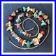 Vintage Handmade Santo Domingo Turquoise Coral Obsidian Fetish Animal Necklace
