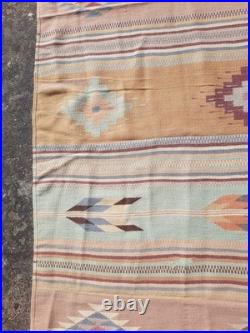 Vintage Handwoven Beautiful Mexican Native American Rug Carpet 75.9x35.8 In