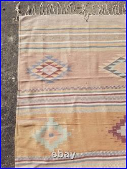 Vintage Handwoven Beautiful Mexican Native American Rug Carpet 75.9x35.8 In