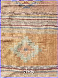 Vintage Handwoven Beautiful Mexican Native American Rug Carpet 75.9x35.8 In
