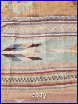 Vintage Handwoven Beautiful Mexican Native American Rug Carpet 75.9x35.8 In