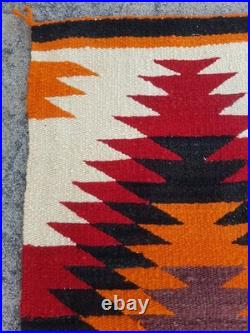 Vintage Handwoven Beautiful Mexican wool Native American Rug Carpet 37.0x17.7 In