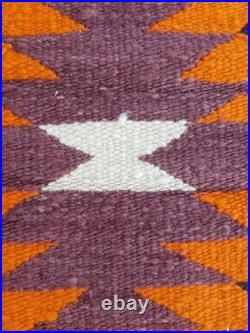 Vintage Handwoven Beautiful Mexican wool Native American Rug Carpet 37.0x17.7 In