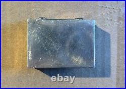 Vintage Hopi Sterling Silver Pill Box with Overlay Native American Handmade