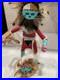 Vintage Hopi Sunface Kachina Figure Collectible Signed by Lary 8.5 1970s-1990s