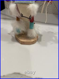 Vintage Hopi Sunface Kachina Figure Collectible Signed by Lary 8.5 1970s-1990s