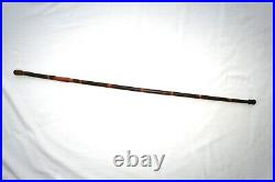 Vintage Indian Cane Checked Native American Walking Stick Antique Folk Art Rare