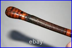 Vintage Indian Cane Checked Native American Walking Stick Antique Folk Art Rare