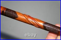 Vintage Indian Cane Checked Native American Walking Stick Antique Folk Art Rare