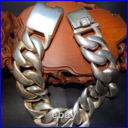 Vintage Indian Navajo Indigenous Handmade Antique Collection Silver Bracelet 850