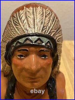 Vintage Indian native american chief 1997 home decor