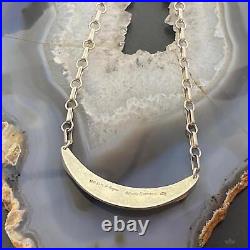 Vintage Jimmy Secatero Sterling Silver & 14K Gold Stamped Link Chain Choker