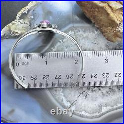 Vintage K. Martinez Native American Sterling Malachite & Sugilite Cuff For Women