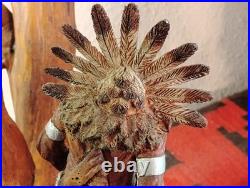 Vintage Kachina RARE 2001 LAWRENCE JACQUEZ 24 Carving, Navajo, Eagle, Yei