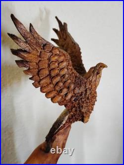 Vintage Kachina RARE 2001 LAWRENCE JACQUEZ 24 Carving, Navajo, Eagle, Yei