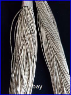 Vintage Liquid Silver Necklace 100 Strands 111.4g! Heishi Native American 925