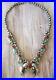 Vintage MEXICAN Silver Turquoise and Coral Squash Blossom Necklace 21.5