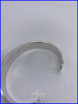 Vintage ME BEGAYE Navajo Native American Sterling Silver Overlay Cuff Bracelet