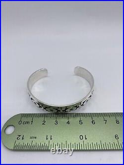 Vintage ME BEGAYE Navajo Native American Sterling Silver Overlay Cuff Bracelet