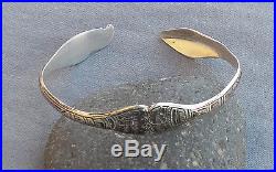 Vintage Mag Sterling Silver Northwest NW Coast Tlingit Bracelet Lovebirds