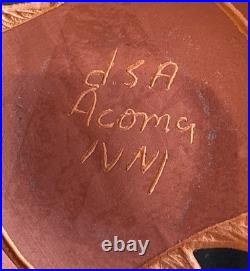 Vintage NM Acoma Pueblo Pottery Incised Vase, Artisan Cultural Decor Gifts